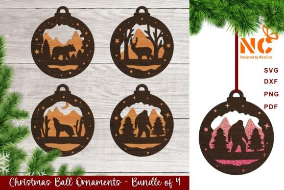 Download Christmas Ball Ornaments - Laser Cut SVG - Christmas ball ornaments Collection